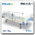 MED-P201 duas funções cama paciente elétrico com rodas